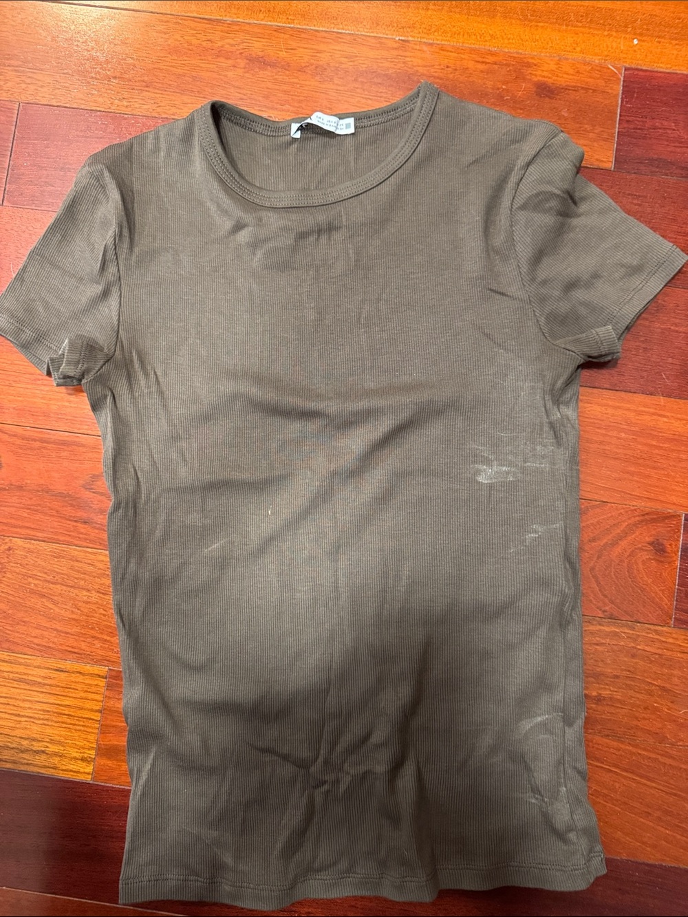 Zara Short Sleeve Crew Neck Shirt - Brown